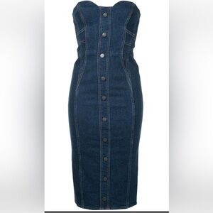 Veronica Beard Sweetheart Denim Dress 6